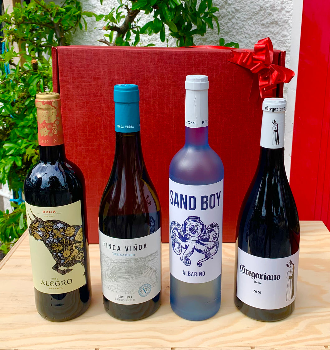 Four Bottle Spanish Wine Gift  Set
